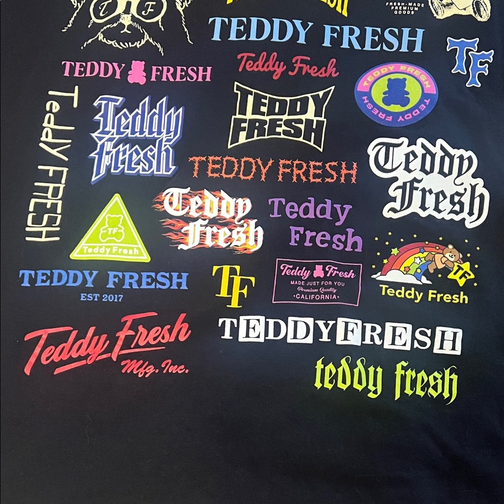 Teddy Fresh Logo Black Tee - Picture 3 of 6